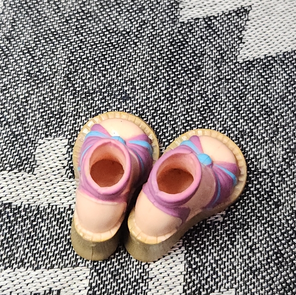 2005 Miami Getaway Chelsea Mattel My Scene Doll Purple & Blue Shoes Heels Wedges - Picture 5 of 6